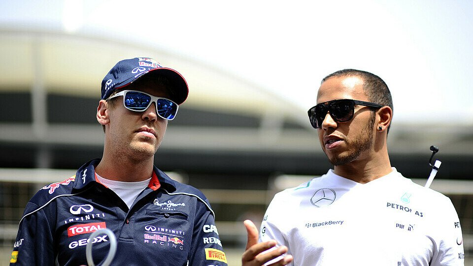 Vettel vs. Hamilton: Wer hat die coolere Sonnenbrille - wer ist schneller?, Foto: Sutton