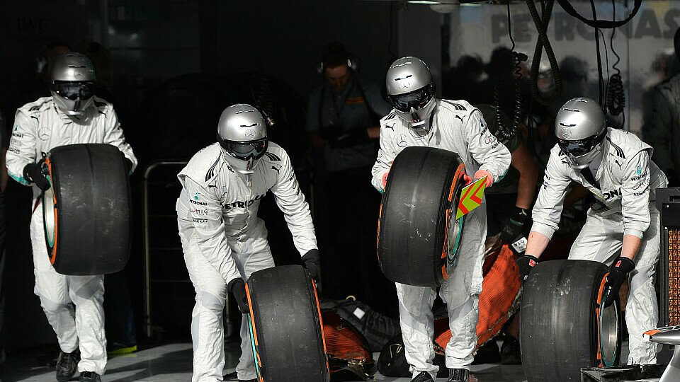 Mercedes hat den Dreh mit den Reifen noch nicht raus, Foto: Sutton