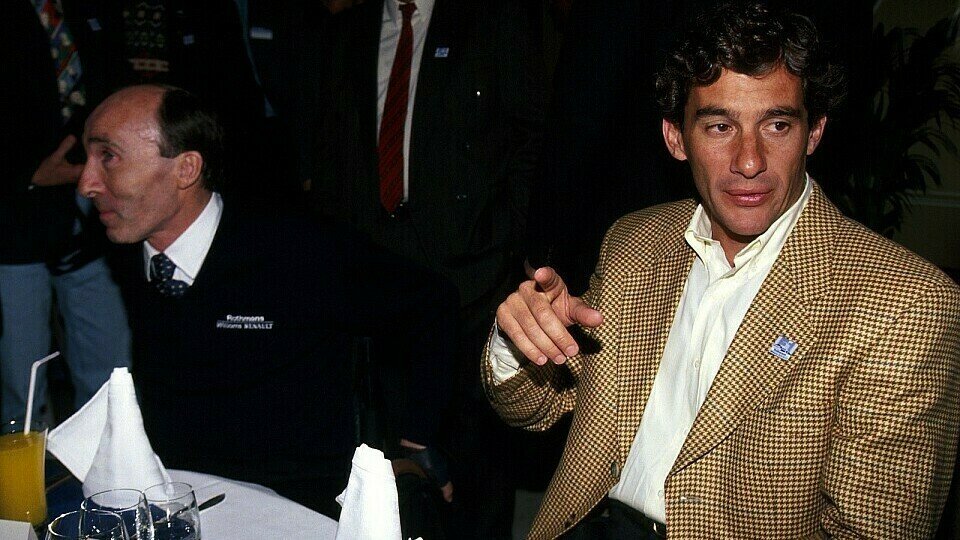 Gemeinsamens Dinner mit dem Chef: Auch Frank Williams logierte mit Senna im Hotel Castello, Foto: Sutton