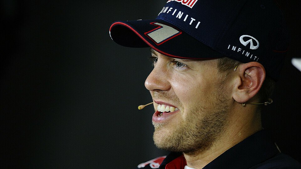 Sebastian Vettel hat Grund zu Lachen, Foto: Sutton
