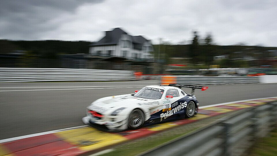 Polarweiss Racing setzt auf den Flügeltürer Mercedes SLS AMG GT3, Foto: ADAC GT Masters