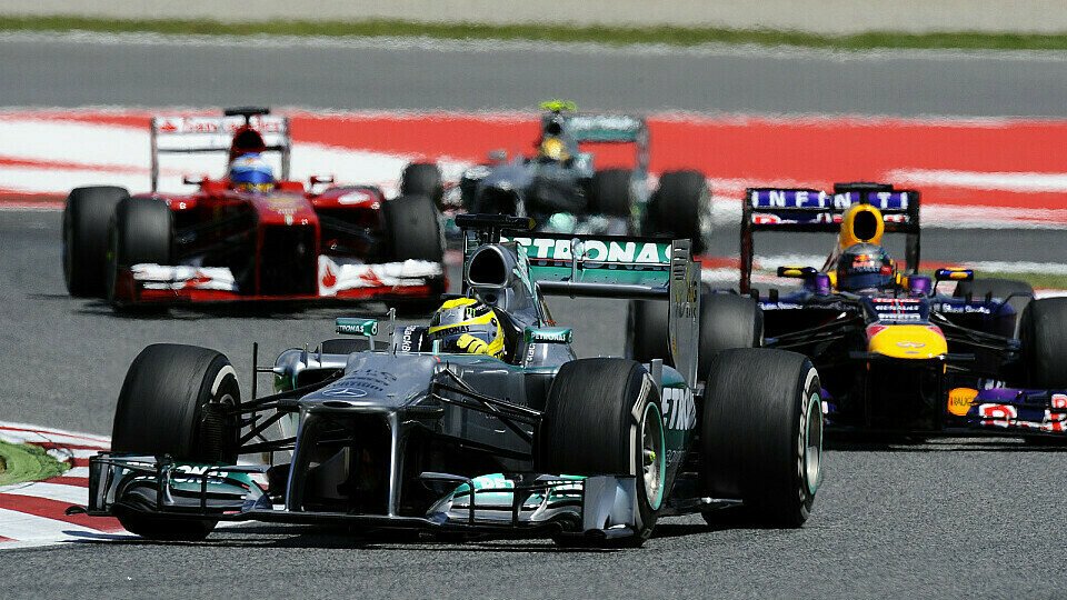 Zu Beginn des Rennens konnte Nico Rosberg die Spitzengruppe noch hinter sich halten, Foto: Sutton