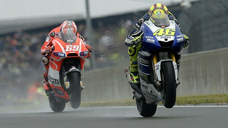 Die MotoGP fuhr zuletzt in Le Mans 2013 ein Rennen im Nassen, Foto: Yamaha Factory Racing