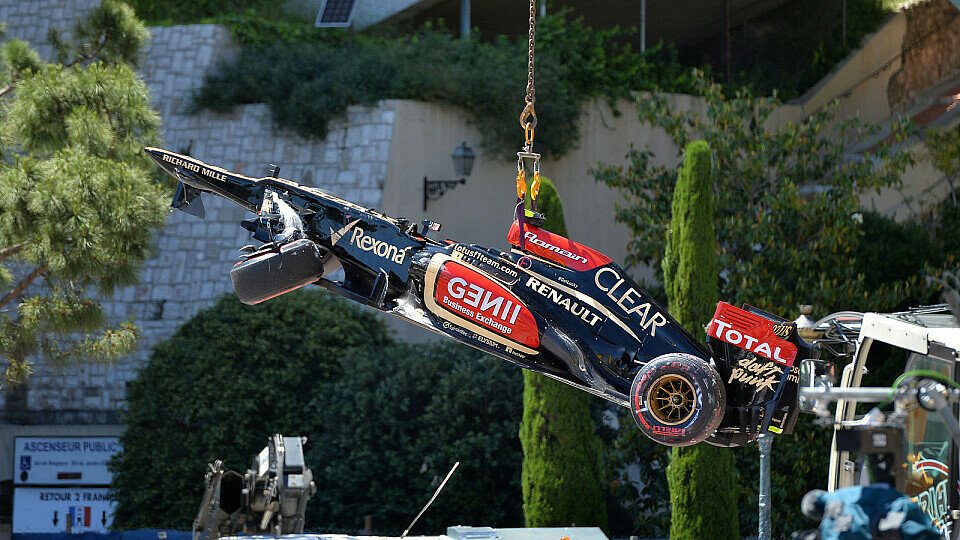 Romain Grosjeans Auto war in Monaco mehr am Abschlepphaken als auf der Strecke zu finden, Foto: Sutton