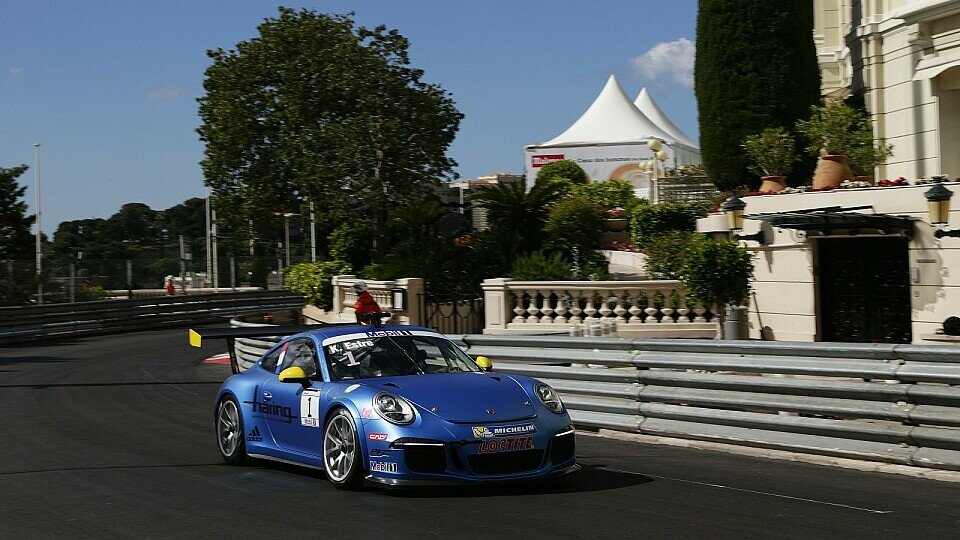 Kevin Estre mit dem Porsche unterwegs im Fürstentum, Foto: Porsche