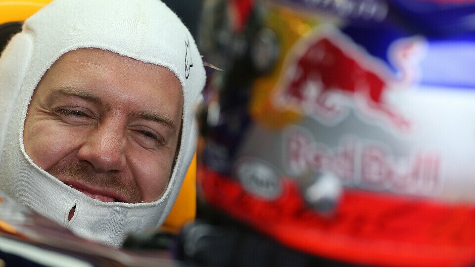 Pole Position: Vettel hat gut lachen, Foto: Sutton