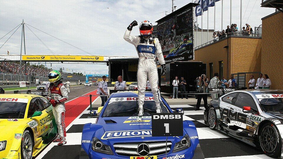 Gary Paffett bejubelt seinen ersten Saisonsieg, Foto: RACE-PRESS