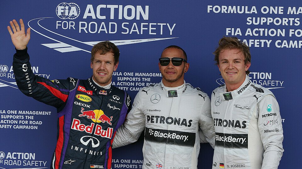 Vettel lobt die Mercedes-Piloten, Foto: Sutton