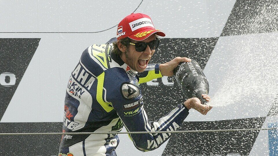 Valentino Rossi holte seinen einzigen Saisonsieg in Assen, Foto: Bridgestone