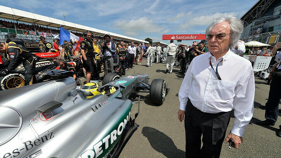 Bernie Ecclestone kann mit Nico Rosberg als Weltmeister nicht viel anfangen, Foto: Sutton