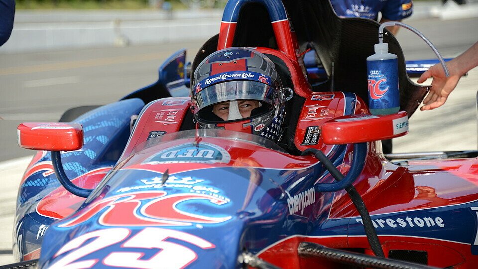 Marco Andretti sicherte sich den Platz an der Sonne, Foto: IndyCar