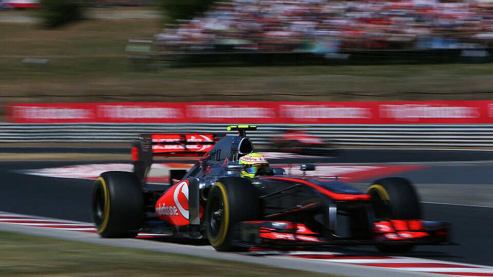 Sergio Perez begann und beendete den Ungarn GP auf Platz neun, Foto: Sutton
