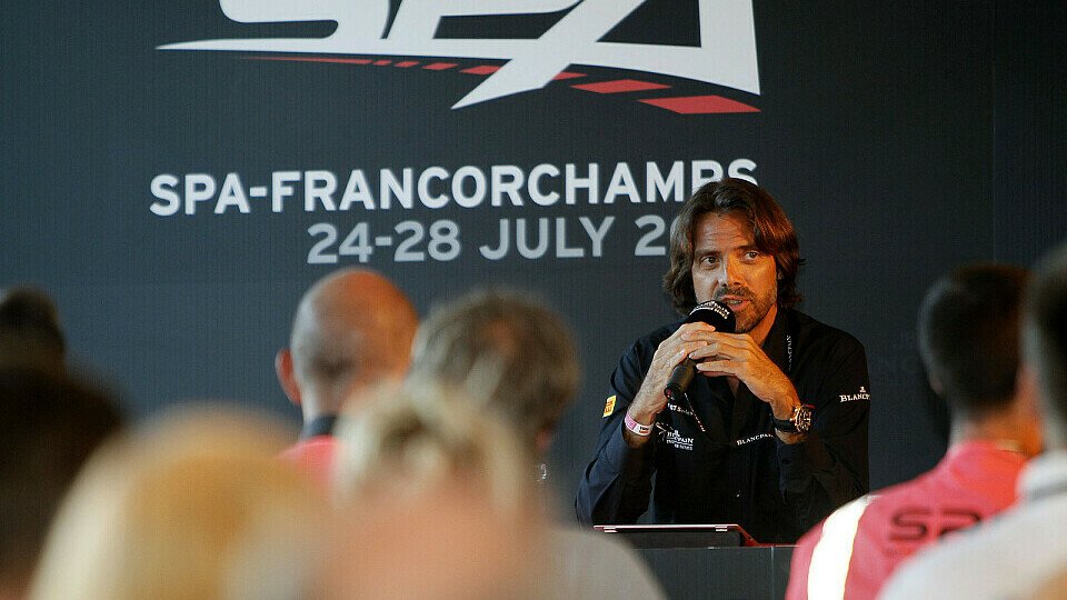 Stéphane Ratel bei einer Pressekonferenz im Rahmen der 24 Stunden, Foto: V-IMAGES.com/Fabre