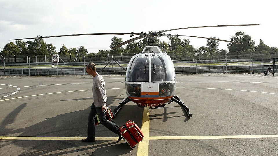 Der Helikopter musste am Boden bleiben, Foto: DTM
