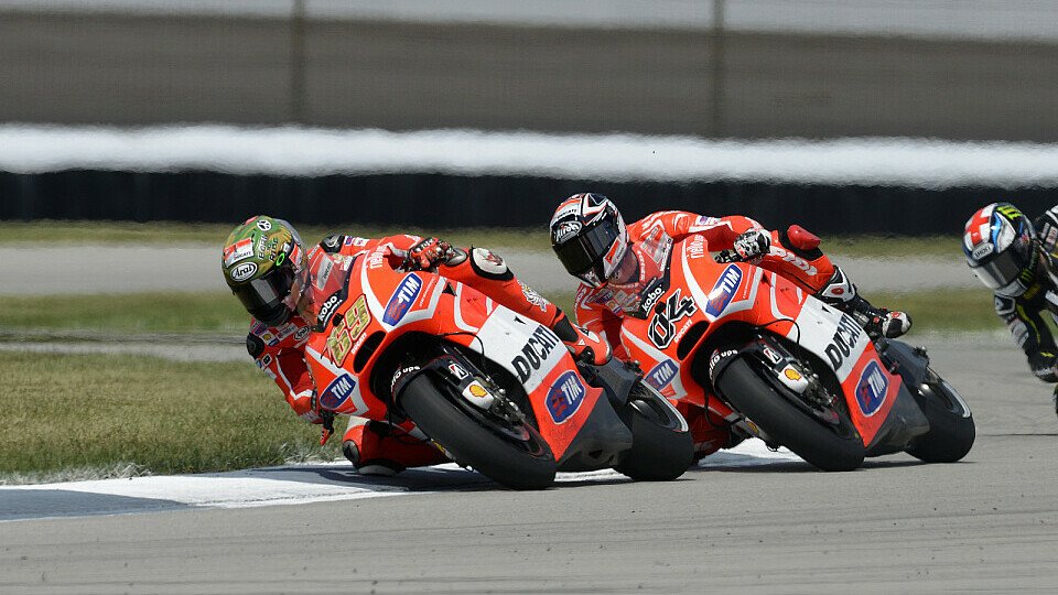 Hayden und Dovizioso kamen sich in dieser Saison schon mehrmals in die Quere, Foto: Ducati