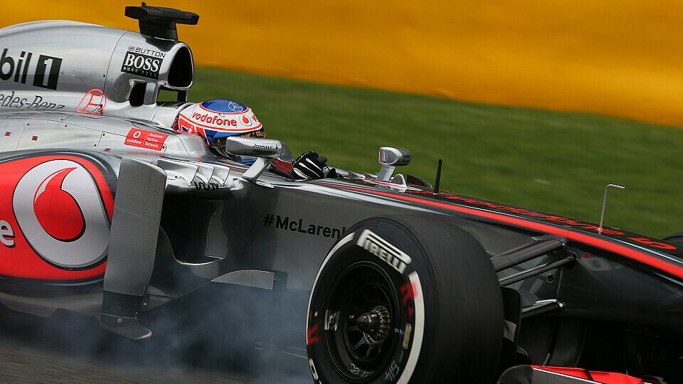 Von der Strategie ausgebremst: Jenson Button in Spa, Foto: Sutton
