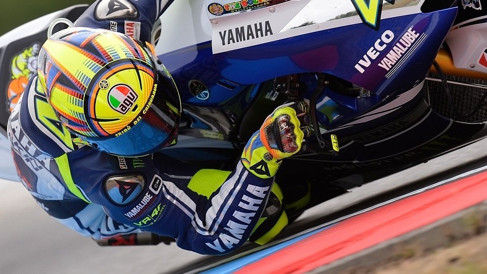 Valentino Rossi ärgerte sich über seinen großen Rückstand zur Spitze, Foto: Yamaha Factory Racing