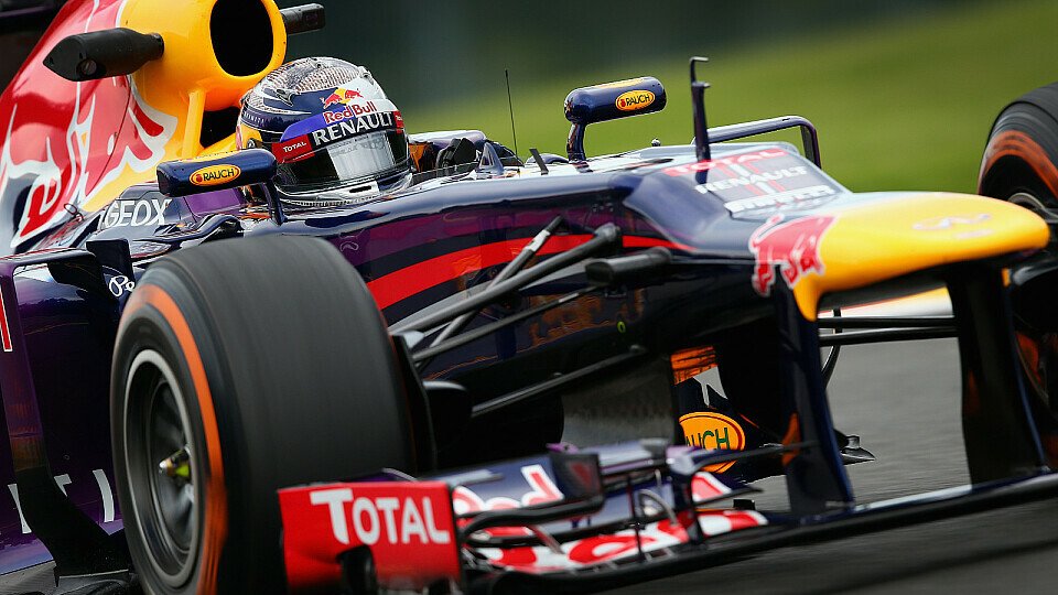 Sebastian Vettel musste sich knapp geschlagen geben, Foto: Red Bull