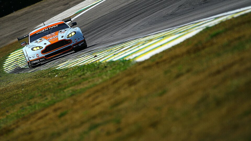 Der Aston Martin V8 Vantage des Young-Driver-Teams beim Sechs-Stunden-Rennen in Brasilien, Foto: André Lemes