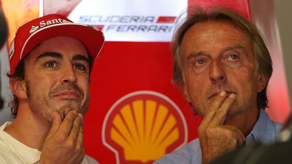 Fernando Alonso und Luca di Montezemolo verfehlten bei Ferrari den gemeinsamen Triumph, Foto: Sutton