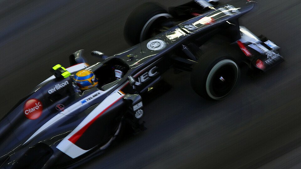 Esteban Gutierrez feiert sein bislang bestes Qualifying-Resultat in der F1, Foto: Sutton