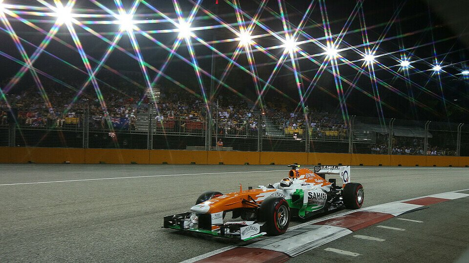 Adrian Sutil schnappte sich in Singapur den letzten Punkt, Foto: Sutton
