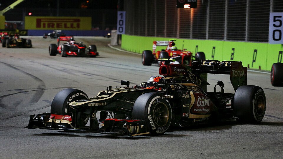 Romain Grosjean fiel in Singapur vorzeitig aus, Foto: Sutton