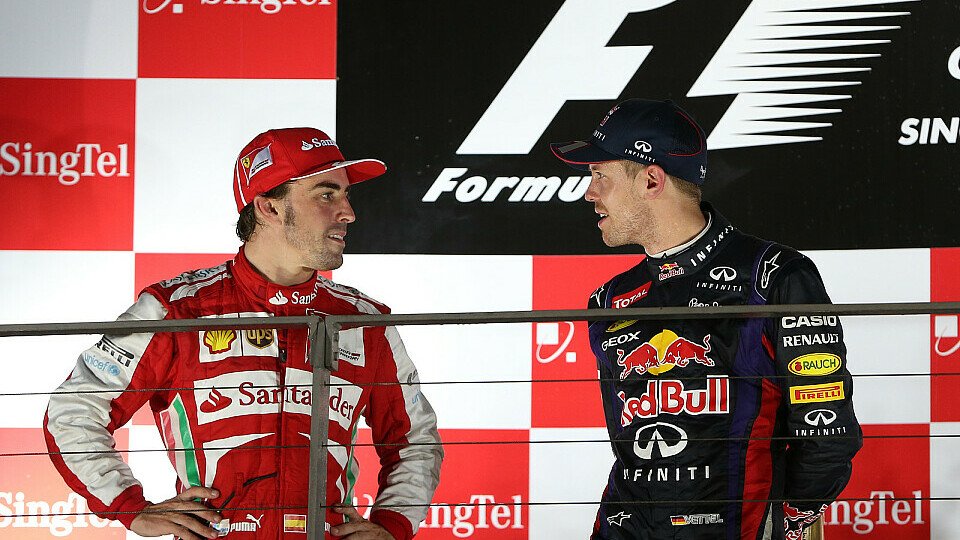 Geht es nach euch, werden Fernando Alonso und Sebastian Vettel sich noch des Öfteren auf dem Treppchen der Formel-1-Strecken begegnen., Foto: Sutton