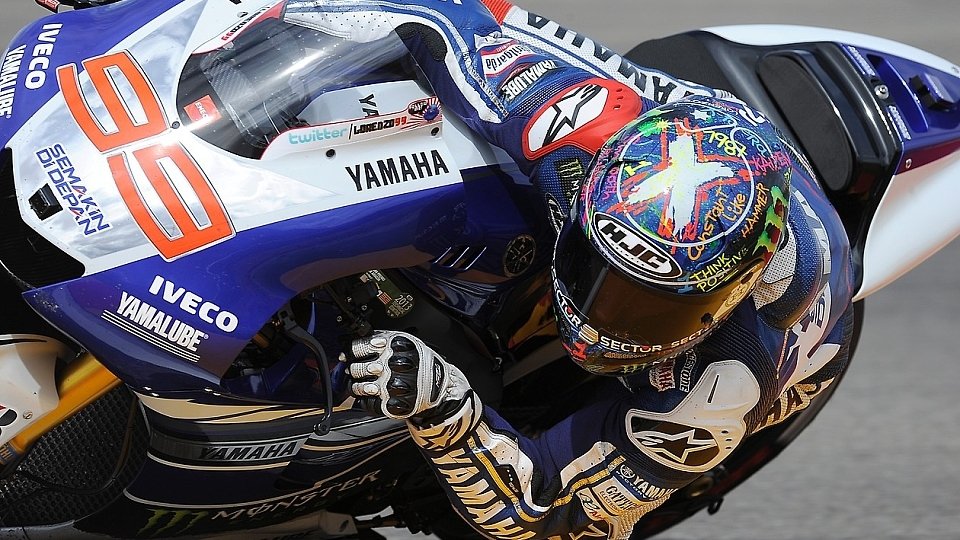 Jorge Lorenzo dachte, dass er wie in Misano im Warm-Up die Lösung gefunden hätte, Foto: Yamaha Factory Racing