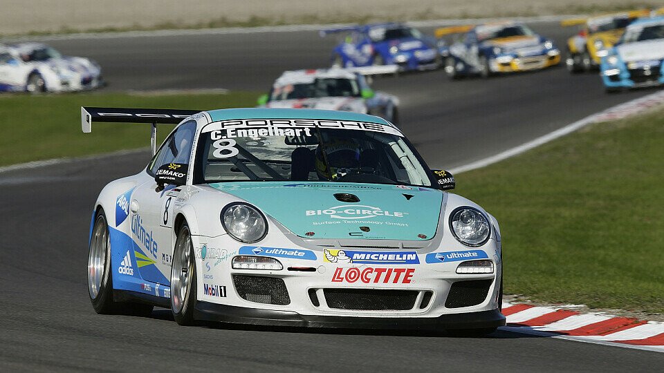 Christian Engelhart gewann das erste Rennen in Hockenheim, Foto: Porsche
