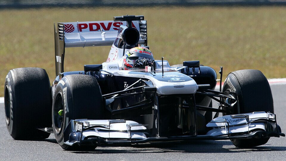 Williams testete an Maldonados Auto einen neuen Frontflügel, Foto: Sutton