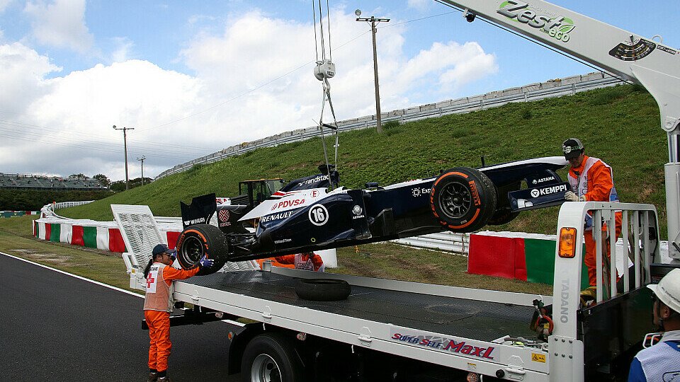 Pleiten, Pech und Pannen: Das war Maldonados Tag, Foto: Sutton