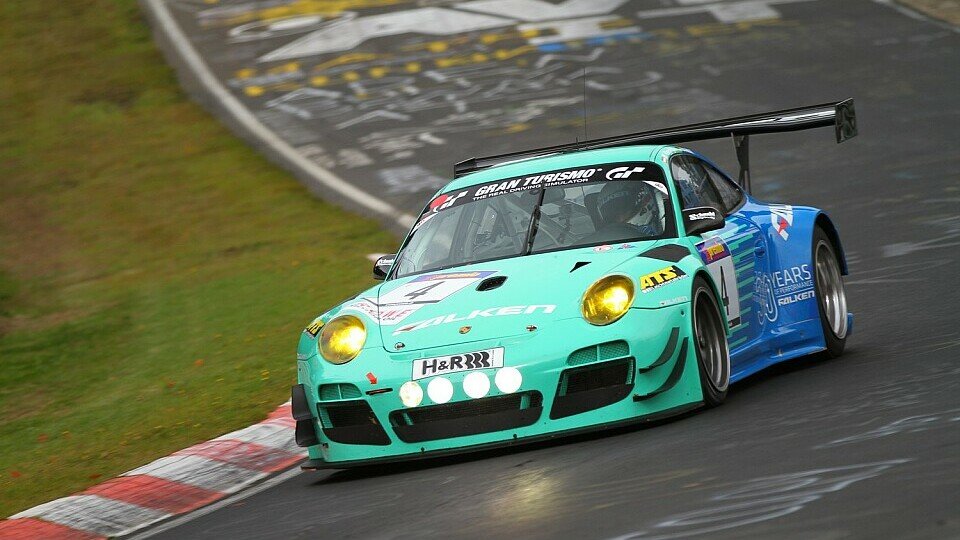 Der Falken-Porsche erreichte den fünften Gesamtrang, Foto: Patrick Funk
