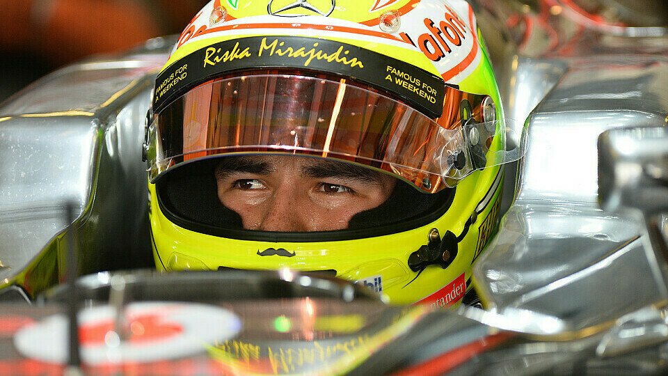 Perez wird den McLaren-Helm nur noch bis zum Ende der Saison tragen, Foto: Sutton