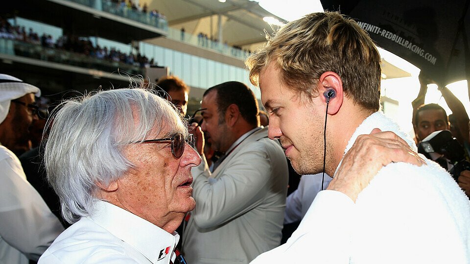 Bernie Ecclestone hält auf Sebastian Vettel große Stücke, Foto: Red Bull