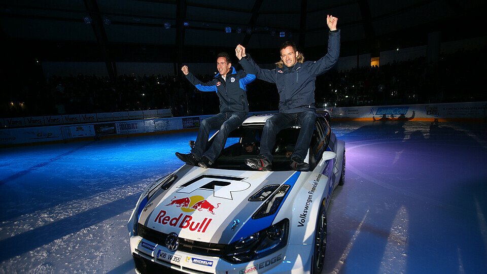 Sebastien Ogier und Beifahrer Julien Ingrassia ließen sich feiern, Foto: Volkswagen