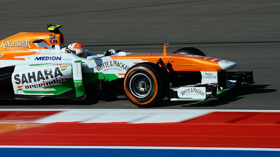 Adrian Sutil deutete das Potential des Force India in Austin mit P11 zumindest an., Foto: Sutton