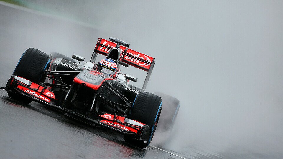 Jenson Buttons Hoffnungen wurden vom Regen weggespült, Foto: Sutton