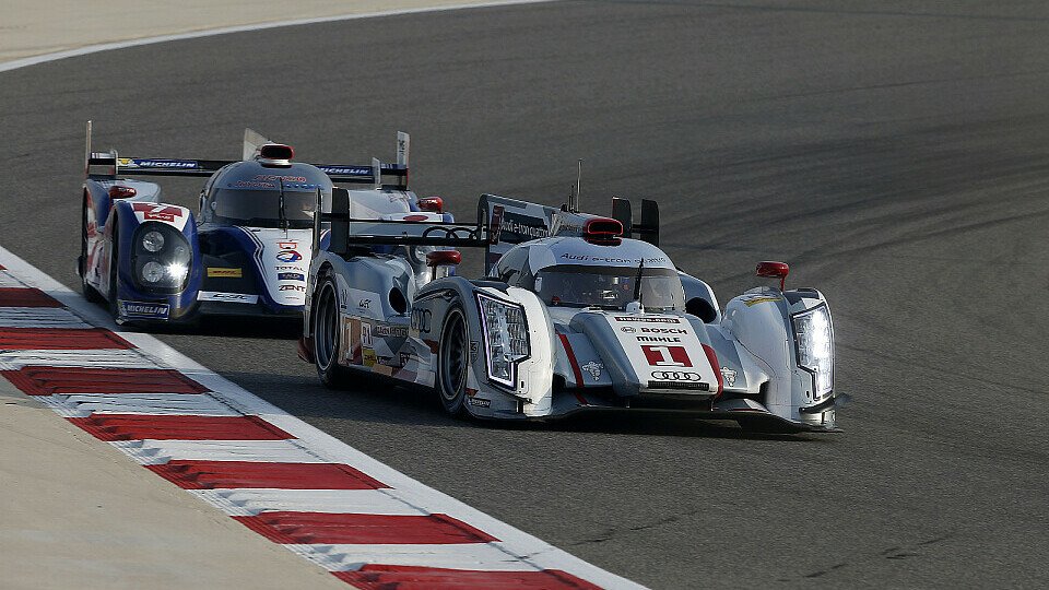 Audi schob sich in Bahrain bei den Rundenzeiten wieder an Toyota vorbei, Foto: DPPI