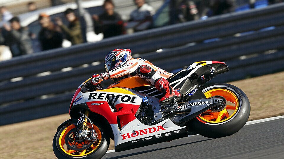 Marc Marquez nahm nicht nur die Rennstrecke, sondern auch das Oval unter die Räder, Foto: Honda