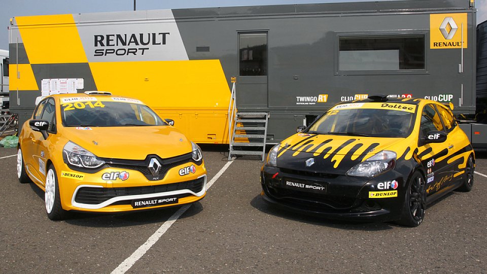 Alt gegen neu: der Renault Clio R.S. IV Cup (links) löst das alte Fahzeug ab, Foto: Renault Sport