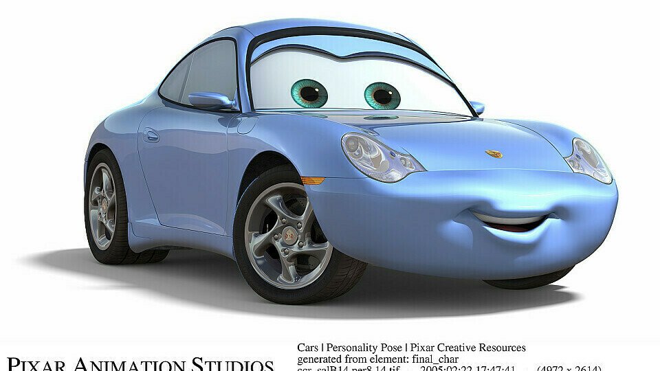 Sally Carrera, bekannt aus dem Film Cars, gibt sich die Ehre, Foto: Pixar