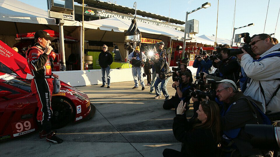 Alex Gurney im Corvette-DP Bob Stallings' auf der Pole in Daytona, Foto: Sutton