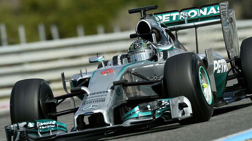 Nico Rosberg legte am Mittwoch 97 Runden in Jerez zurück, Foto: Sutton
