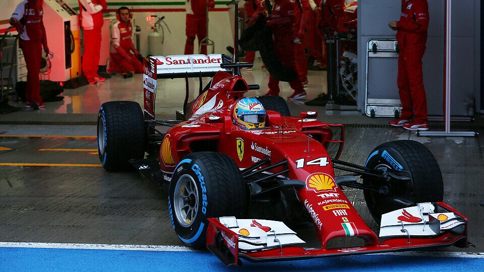 Der Rüssel-Ferrari wartet auf seinen nächsten Staubsauger-Einsatz in Bahrain, Foto: Sutton