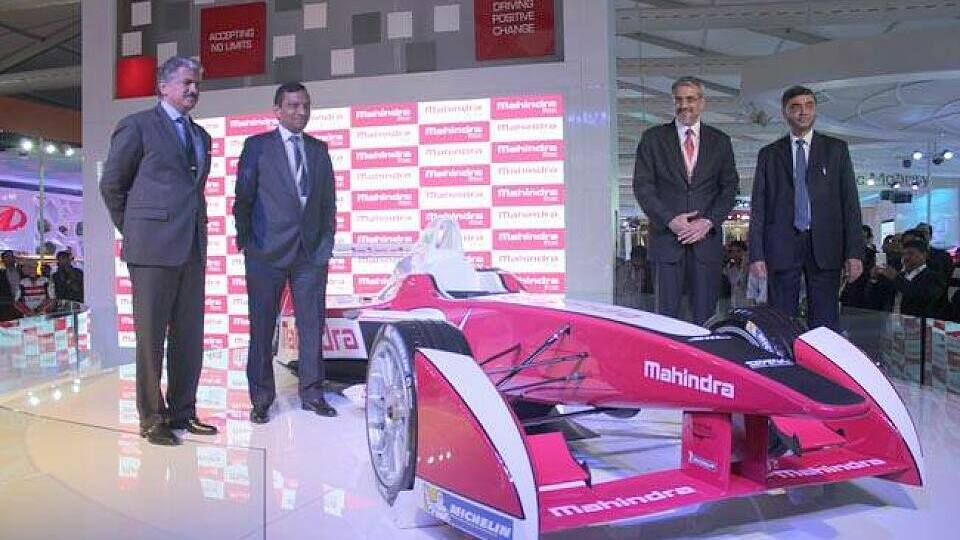 Bühne frei für den Mahindra-Racer, Foto: Formel E