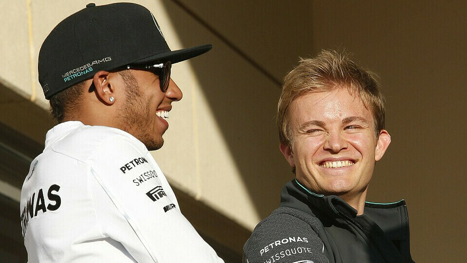 Kontrahenten oder Freunde? Die Beziehung zwischen Lewis Hamilton und Nico Rosberg scheint erste Risse zu offenbaren, Foto: Mercedes AMG
