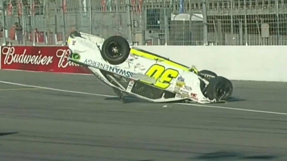 Kligerman war unfreiwilliger Passagier in seinem Toyota, Foto: NASCAR