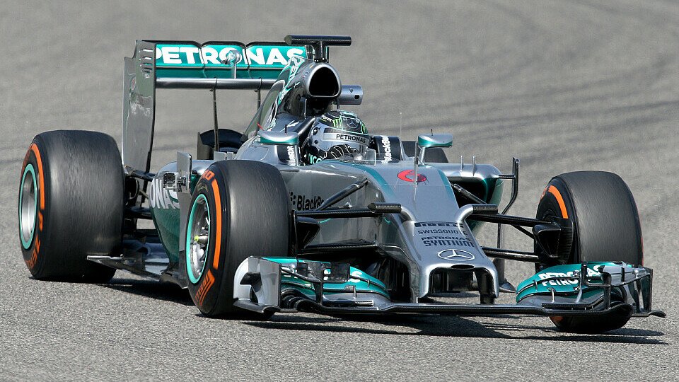 Nach den zwei bisherigen Tests ist der Mercedes F1 W05 eine Klasse für sich, Foto: Sutton
