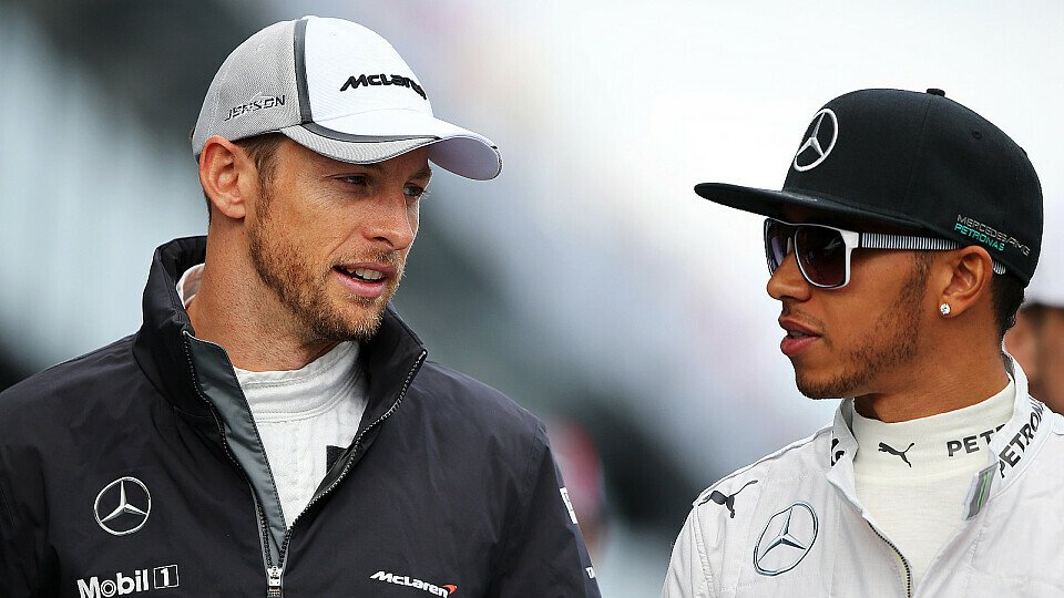 Hamilton und Button sind gute Freunde, Foto: Sutton